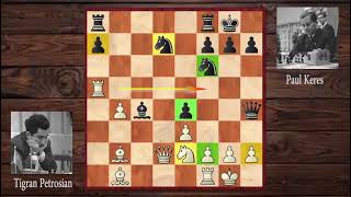 Petrosian Vs Paul Keres 1952 [upl. by Berhley268]