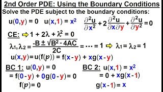 Math Partial Differential Eqn  Ch1 Introduction 32 of 42 2nd Using Boundary Conditions [upl. by Buckie777]