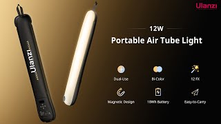 New Release  Ulanzi UA12UA20 Portable Air Tube Light [upl. by Ahsaeyt]