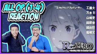 RE ZERO  ALL OPENINGS OP 14 REACTION [upl. by Jeminah]