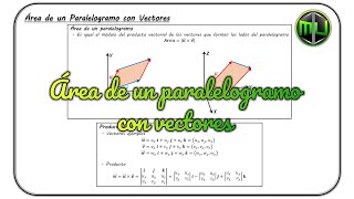 Área de un paralelogramo con vectores [upl. by Oner]