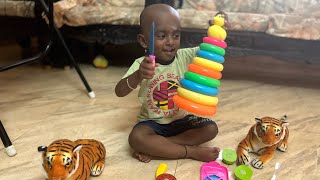 2YearOld Toddler Playing with Toys  Fun Learning amp Playtime Activities for Kids [upl. by Ecerehs]