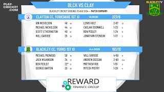 Blackley CC Yorks 1st XI v Clayton CC Yorkshire 1st XI [upl. by Annawal393]