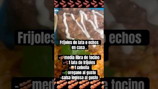 FRIJOLES 🫘 REFRITOS CON TOCINO  REFRIED BEANS WITH BACON 🥓 [upl. by Bear]