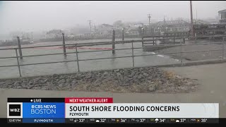 Plymouth officials monitoring storm ahead of high tide [upl. by Ettinger]