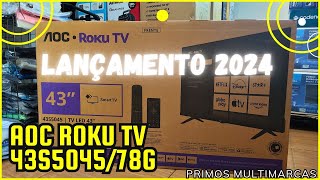 LANÇAMENTO 2024 Smart TV 43” Full HD DLED AOC 43S504578G [upl. by Nesyaj]