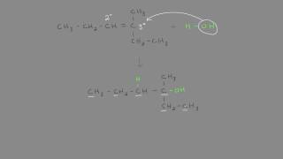 Addition Hydration Reactions with Markovnikovs Rule [upl. by Vasily834]