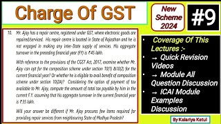 9 GST Charge Of GSTTest Your Knowledge ICAI Module Que10Inter GST Revision Chapter 3 MayNov 24 [upl. by Niryt]