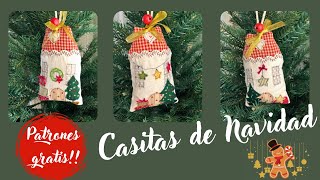 Casitas de Navidad Tres modelos Moldes gratis [upl. by Gerrard50]