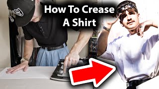 Elevate Your Style With This Trick How To Crease A Shirt 🔥👌🏼 [upl. by Clercq]