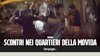 A Torino sangue e caos durante la movida la polizia carica centri sociali e clienti dei bar [upl. by Hunfredo44]