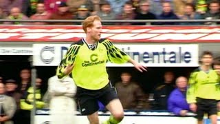 Borussia Dortmund  Bayer Leverkusen BL 199495 22Spieltag Highlights [upl. by Nnaecarg]