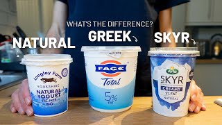 Natural vs Greek vs Icelandic yogurt [upl. by Odnomar]