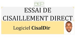 Géotechnique  Essai de cisaillement direct interprétation selon la NF 94  071 logiciel CisailDir [upl. by Lowry853]