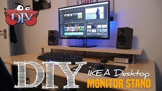 DIY IKEA Desktop Monitor Stand [upl. by Meir]