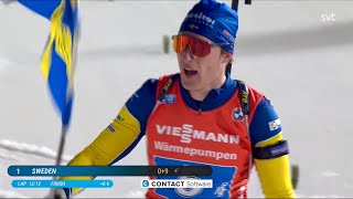 Sverige vinner VM Guld i skidskytte 2024 [upl. by Yemiaj]