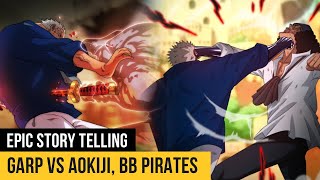 Garp Vs Aokiji amp Blackbeard Pirates  Full Crazy Fight [upl. by Lemar]