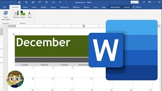 Creating a Calendar in Microsoft Word [upl. by Anaitat548]