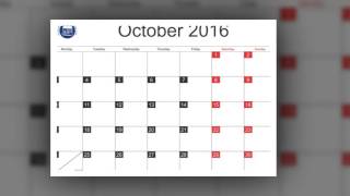 October 2016 calendar [upl. by Eniron467]