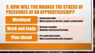 Top 5 Apprenticeship Interview Questions and Answers [upl. by Aihpled]