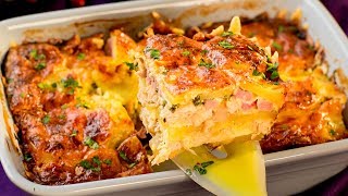 Receta extremadamente fácil y rápida pero muy sabrosa pechuga de pollo con patatas  Gustoso TV [upl. by Notak558]