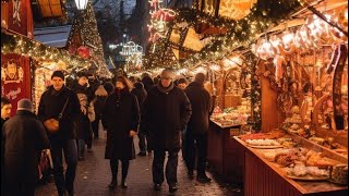 🇬🇧🎄🎅 LONDON CHRISTMAS MARKET 2023 LONDON STREET FOOD SOUTHBANK CHRISTMAS MARKET 2023 4K60FPS HDR [upl. by Kensell]