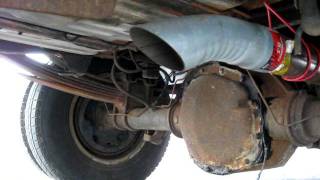 94 F350 CrewCab 3 inch straight pipe 460 FM9406 [upl. by Neirad]