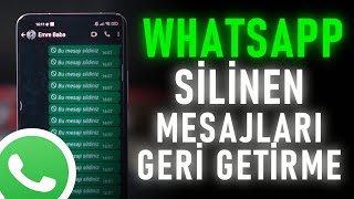 Whatsapp ta Silinen Mesajları GERİ GETİRME  MESAJLAR VE TÜM MEDYA [upl. by Emor]