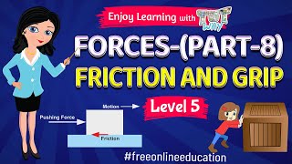 ForcesPart8  Friction and Grip  Grade45  Science  TutWay [upl. by Laertnom]