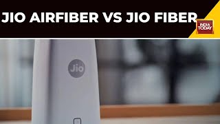 Jio AirFiber Vs Jio Fiber Price In India Internet Speed And More [upl. by Ococ149]