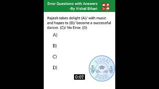 grammar important questions for practice Vishal Bihari [upl. by Annodas482]