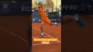 Benoit Paire backspin volley vs Cristian Garin Valencia Challenger [upl. by Amrak]