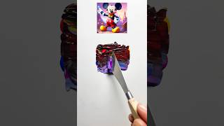 Mickey mouse colour mixing see the result colorfulmixing satisfying satisfyingcolormixing [upl. by Golliner]