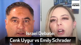 Cenk Uygur quotIsrael A Victim Hilariousquot  Emily Schrader Debates Cenk On IsraelGaza War And Iran [upl. by Humphrey]