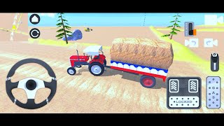 Messy fagution tractor driving and trolley full load video indian tractor simulator game video। BRT [upl. by Mcdowell575]