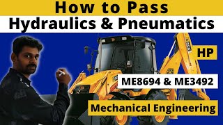 How to pass Hydraulics and Pneumatics  HP R2021 amp R2017 ME8694 ME3492 MECH  Tamil [upl. by Daigle]