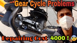 Gear cycle problems 😑  Hercules Roadeo Hank  Derailleur problem [upl. by Dedric]