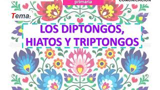 Tema  LOS DIPTONGOS HIATOS Y TRIPTONGOS [upl. by Atworth473]