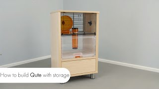 How to build our Qute Hamster and Gerbil cage with storage [upl. by Yelahc]