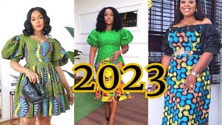 MODÈLE AFRICAIN 2023  MODÈLES DES ROBES AFRICAINE 2023  ROBES EN PAGNE  ANKARA DRESSES 2022 [upl. by Ahsenot118]