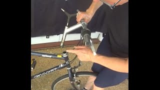 Fix loose steering  how to tighten the head stem on a bike [upl. by Annabal]