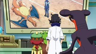 Leons Charizard one shots Alains Mega Charizard X in Pokemon Journeys Episode 115  Leon vs Alain [upl. by Rhett]