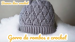 teje fácil y rápido Gorro a crochet patrón a crochet tutorial completo [upl. by Zerelda627]