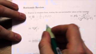 Math 201 Rationals Review 1b [upl. by Duntson975]