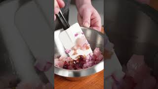 Ceviche in Frozen Hollandaise sauce foodie chef cooking [upl. by Atiker]