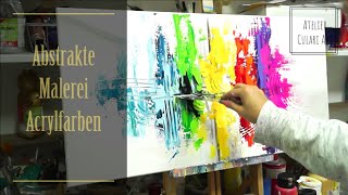 Moderne Kunst Abstrakte Malerei Acrylmalerei Künstlerin Larissa Chupakhina [upl. by Ehcar]