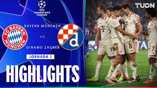 HIGHLIGHTS  Bayern München vs Dinamo Zagreb  UEFA Champions League  TUDN [upl. by Norred554]