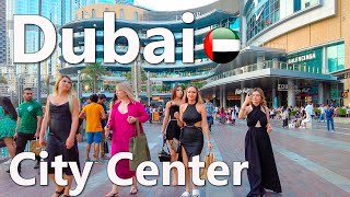 Dubai Burj Khalifa City Center Walk 4K🇦🇪 [upl. by Elleoj400]