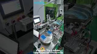 Pipette Tip Loader For 1000ul Tips Manufacturing  Connect With Injection Machine Pipette Tip Making [upl. by Subir]