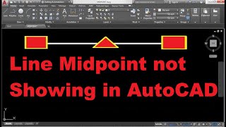 AutCAD Line Midpoint not Showing II AutoCAD Tutorial 23 [upl. by Ahsirak]